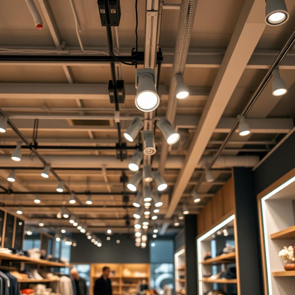 Éclairage professionnel commerce